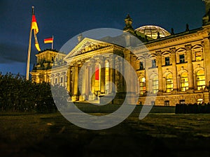 Historic buildings in Berlin: the Reichstag - The German Parliament