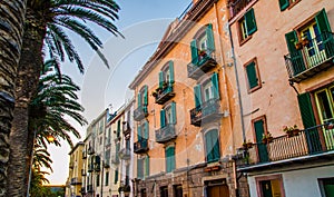 Historic buildings in Bosa, Oristano, Sardinia