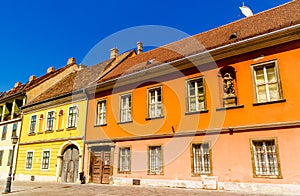 Historic buildings in Budapest by Buda castle in Hungary