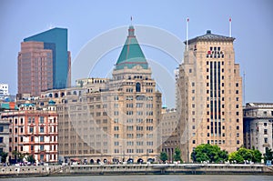 Historic Buildings in the Bund, Shanghai, China