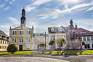 Historic buildings in Chrastava, Czech Republic