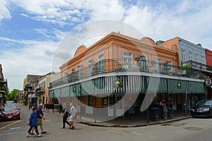 Decatur Street in French Quarter, New Orleans