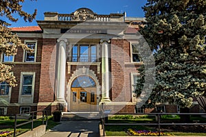 Historic Buildings in down town Red Deer Alberta Canada