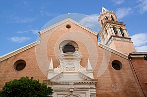 Historic buildings and monuments of Seville, Spain. Spanish architectural. Santa Angela de la Cruz