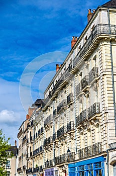 Historic buildings in Nantes, France