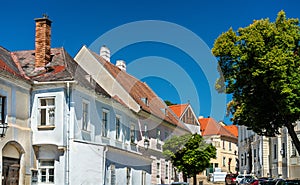 Historic buildings in the old town of Krems an der Donau, Austria