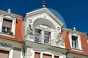 Historic buildings in the old town of Krems an der Donau, Austria