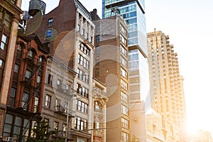 Historic buildings on 23rd Street in Manhattan New York City photo