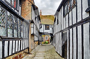 Historic buildings in Rye, East Sussex, England