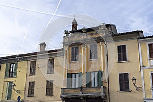 Historic buildings of San Colombano al Lambro, Italy