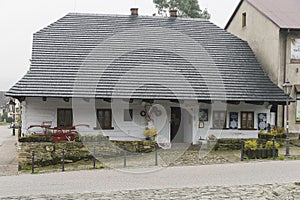 Historic buildings in white