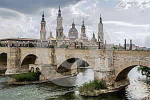 Historic buildings, Zaragoza, Spain