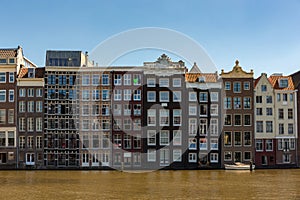 Historic canal houses in Amsterdam