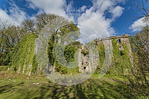 The historic Candleston Castle, Merthyr Mawr near Bridgend, South Wales.