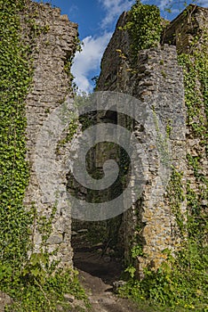 The historic Candleston Castle, Merthyr Mawr near Bridgend, South Wales.