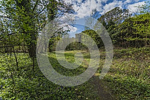 The historic Candleston Castle, Merthyr Mawr near Bridgend, South Wales.