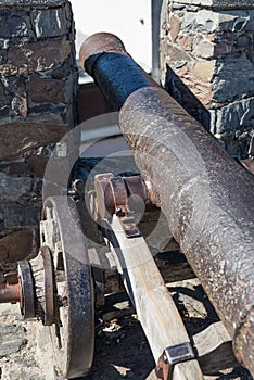 Historic Cannon, Colonia del Sacramento, Uruguay. Traveling hist