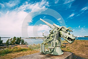 Historic cannon at Suomenlinna, Sveaborg maritime