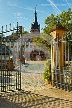 the historic castle in Ehrbach