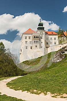 Historic castle Pieskowa Skala in Ojcow Park near Krakow in Poland