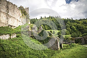 Historic castle ruin