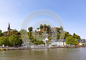 Historic castle of Saarburg in the Saarland