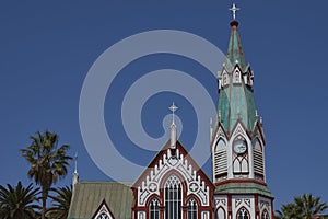 Historic Catedral de San Marcos in Arica, Chile photo