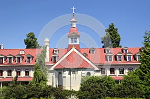 Historic Catholic Church and convent photo