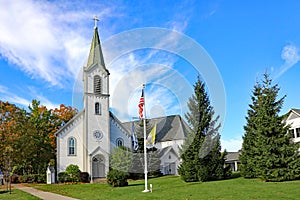 Historic Catholic church in Harbor Springs, Michigan