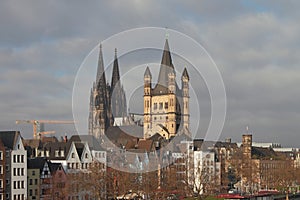 Historic center of european city. Cologne, Germany