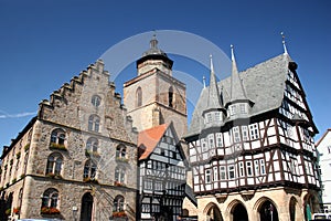 Historic center of the german city Alsfeld