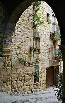 Historic center of Horta de Sant Joan in the Terra Alta region, province of Tarragona, Catalonia, Spain photo