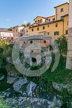 Historic center of Loro Ciuffenna in Tuscany photo