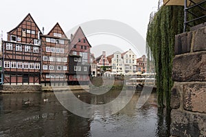 The historic center of Lueneburg in Germany