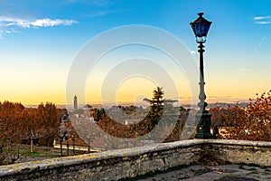 Historic center street in Montpellier, France