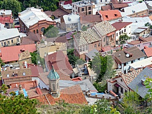 Historic center of Tbilisi in Georgia.