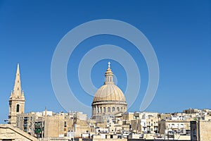 The historic center of Valletta, Malta