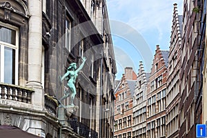 The historic centre of Antwerp.