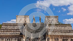 Historic Chichen-Itza ruins in Yucatan peninsula, Mexico.One of the most visited archaeological sites in Mexico