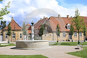 Historic Christiansfeld in Jutland, Denmark