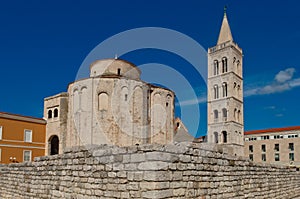 Historic Church and ancient landmarks of Zadar, Croatia