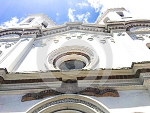 FACADE OF SANTO CENACULO CHURCH, CUENCA ECUADOR photo