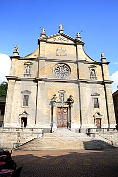 The historic church in Bellinzona in Tessin, Switzerland
