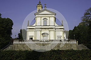 Historic church of Canonica al Lambro, Brianza, Italy