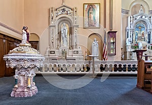 Historic church devotional area photo