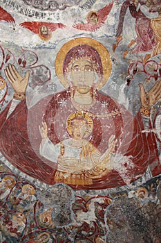 Historic Church Frescoes Sumela Monastery