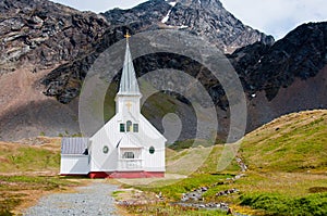 Historic Church at Grytviken in Antarctica.