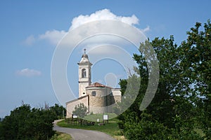 Historic church at Magrassi, on the Tortona hills, Italy