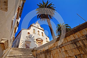 Historic church in Milna on Brac island photo