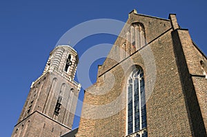 Historic church tower Peperbus, city Zwolle photo